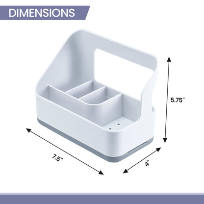 Cheer Collection Kitchen Sink Sponge Organizer with Drip Tray