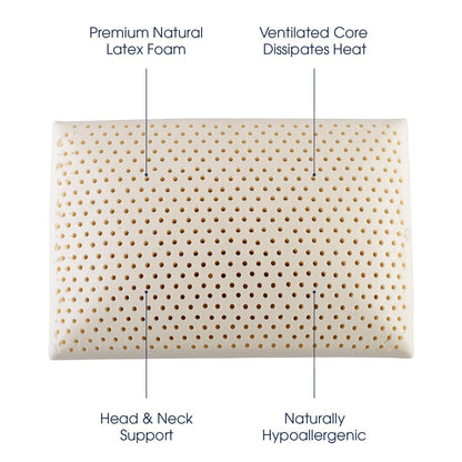 Cheer Collection Latex Memory Foam Pillow