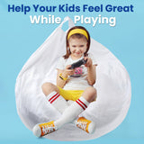 Cheer Collection Microplush Storage Bag, Kids Plush Toy Storage Organizer and Bean Bag Chair