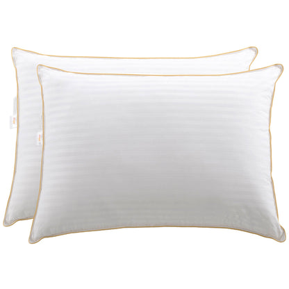 Cheer Collection - Set of 2 -Goose Down Alternative Striped Pillow - Multiple Sizes