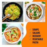 Cheer Collection Vegetable Peeler and Spiralizer