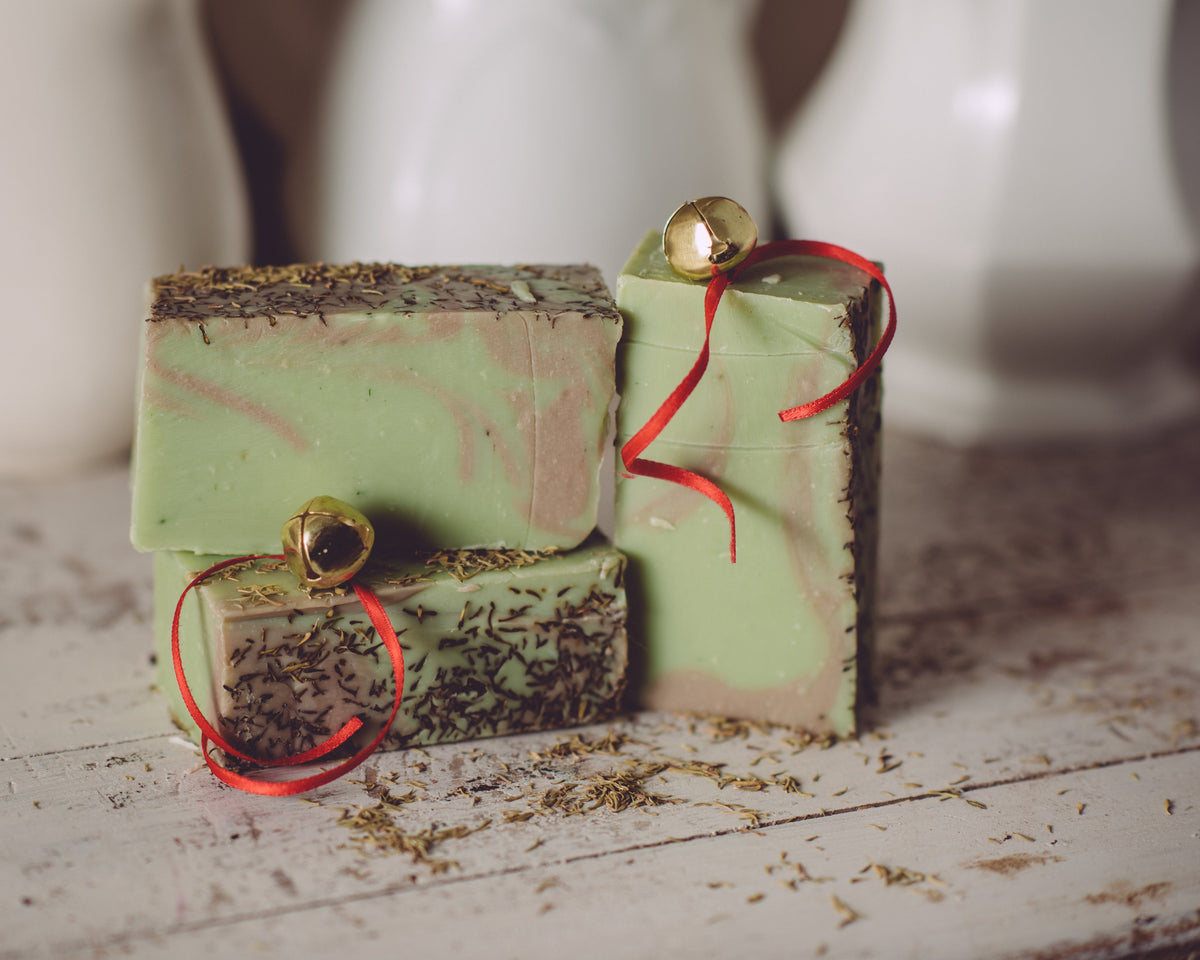 Christmas Thyme Organic Handmade Soap - Close your eyes and it's Christmas!