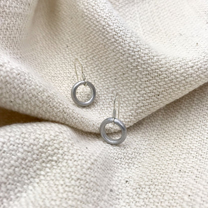 Recycled Bomb Circle Earrings by SLATE + SALT