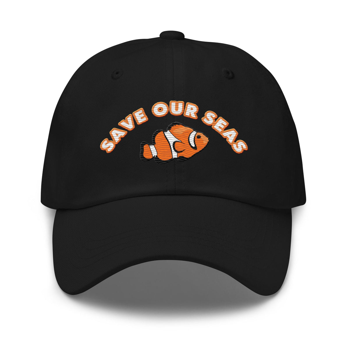 Save Our Seas Clownfish Dad hat: Pulls 4 pounds of ocean plastic!