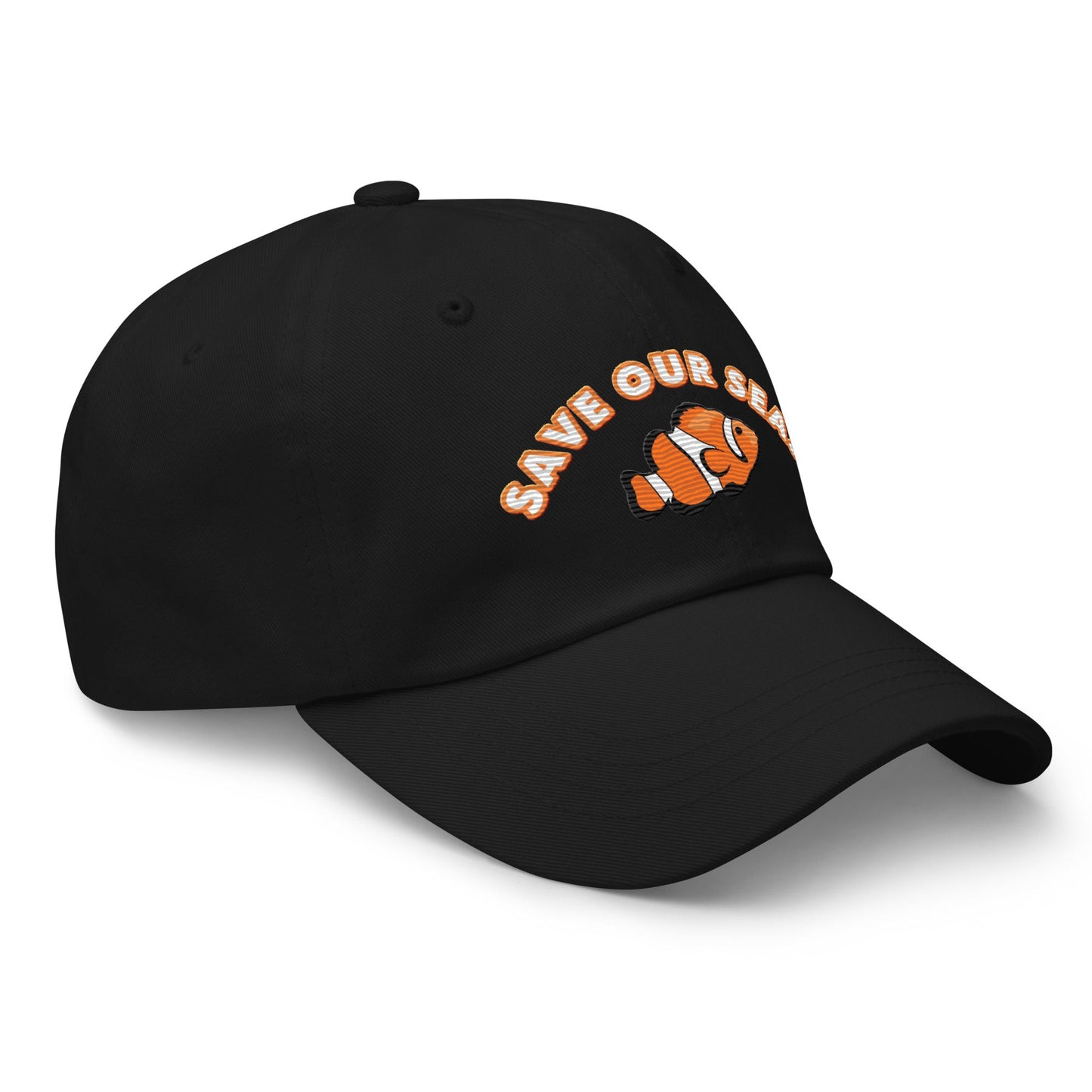 Save Our Seas Clownfish Dad hat: Pulls 4 pounds of ocean plastic!