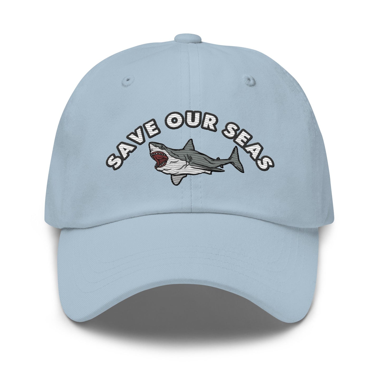 Save Our Seas Shark Dad hat: Pulls 4 pounds of ocean plastic!