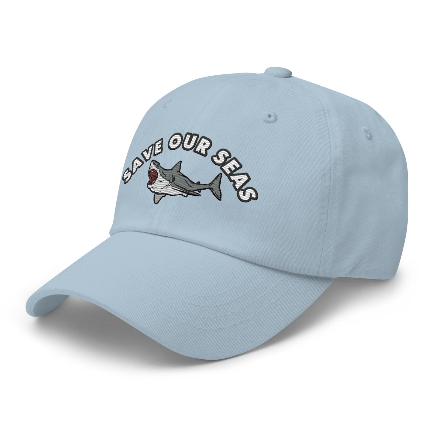 Save Our Seas Shark Dad hat: Pulls 4 pounds of ocean plastic!