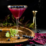 Clear Hammered Cocktail Glasses