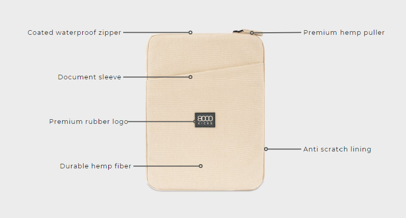 Hemp Laptop Case V2