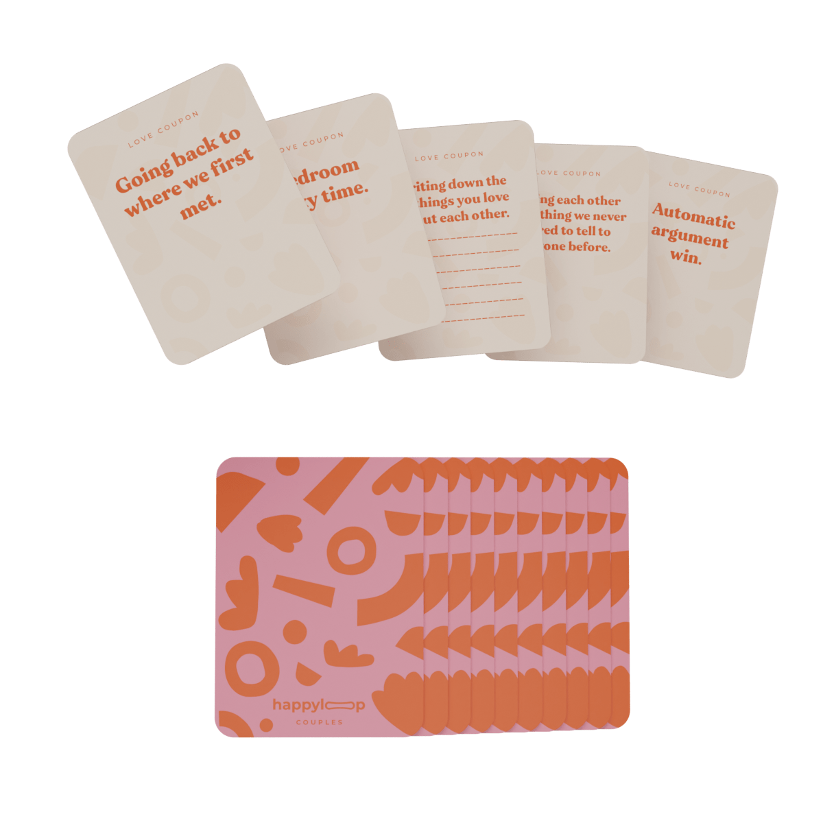 30 days of Love Coupons Mini Cards Deck