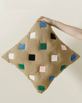 Cozy Puffy Decorative Cookies Throw Pillow - Cute Designer Couch Pillow