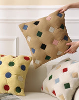 Cozy Puffy Decorative Cookies Throw Pillow - Cute Designer Couch Pillow