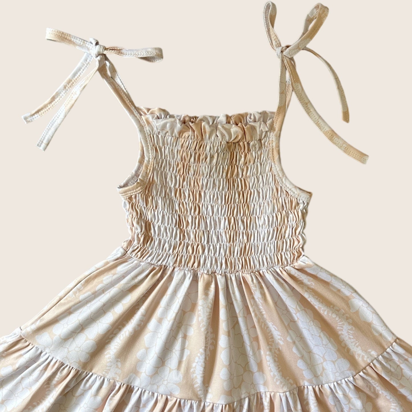 Cream Puakenikeni Halo Dress