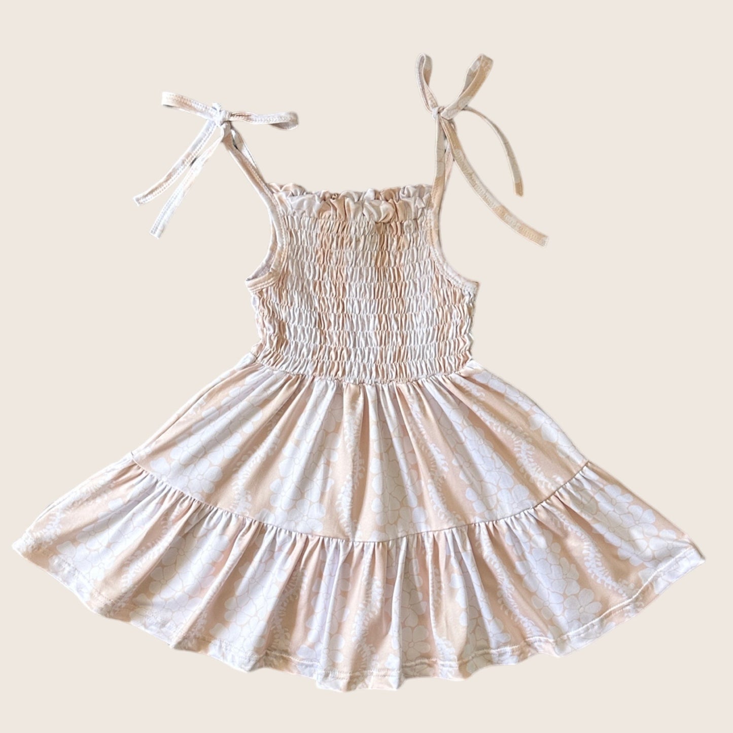 Cream Puakenikeni Halo Dress