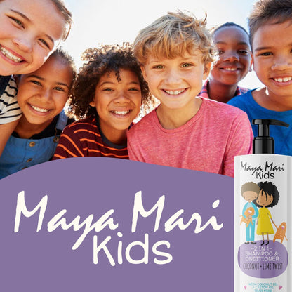 Maya Mari Kids - Curly Hair Kids Must Have 3-Piece Set - Kids 2-in-1 Shampoo and Conditioner, Curl Cream, and Leave-In Conditioner by  Los Angeles Brands