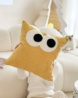 Cute Whimsical Big Eyes Puffy Decorative Throw Pillow