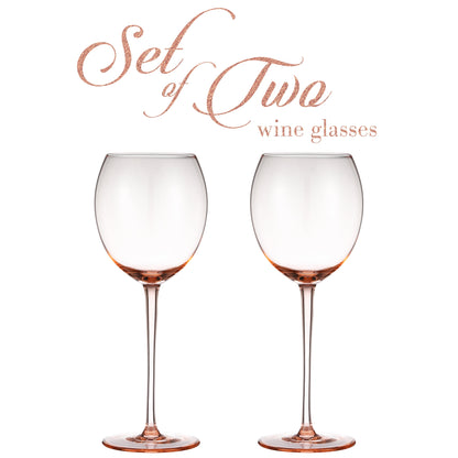 Berkware Set of 2 Sparkling Colored Glasses