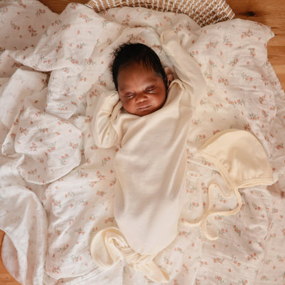 Organic Cotton Muslin Swaddle Blanket