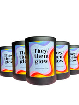 They/Them Glow candle by Angsty Addie