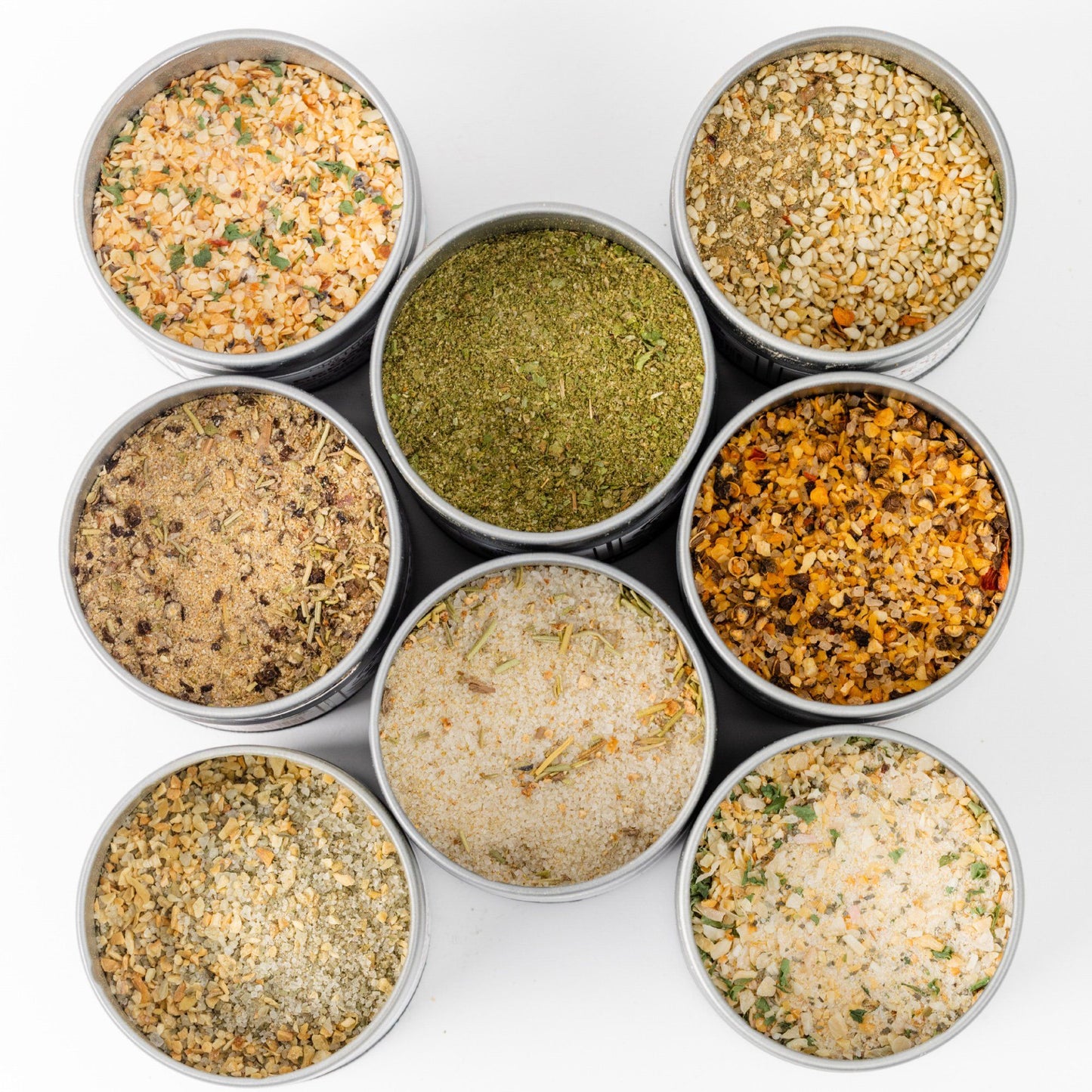 Deluxe Home Chef Flavor Kit | 8 Gourmet Seasonings & Salts In A Handsome Gift Tin by Gustus Vitae