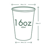 Vegware Single Wall Compostable White Hot Cups