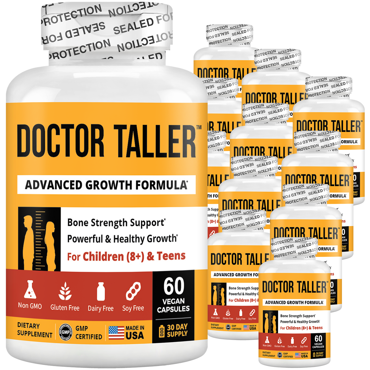 Doctor Taller, For Children (8+) & Teens, 60 Vegan Capsules by NuBest Nutrition®