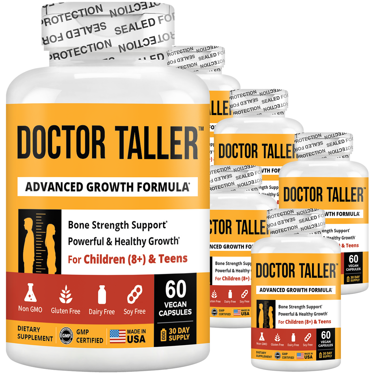 Doctor Taller, For Children (8+) & Teens, 60 Vegan Capsules by NuBest Nutrition®