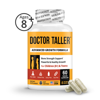 Doctor Taller, For Children (8+) & Teens, 60 Vegan Capsules by NuBest Nutrition®