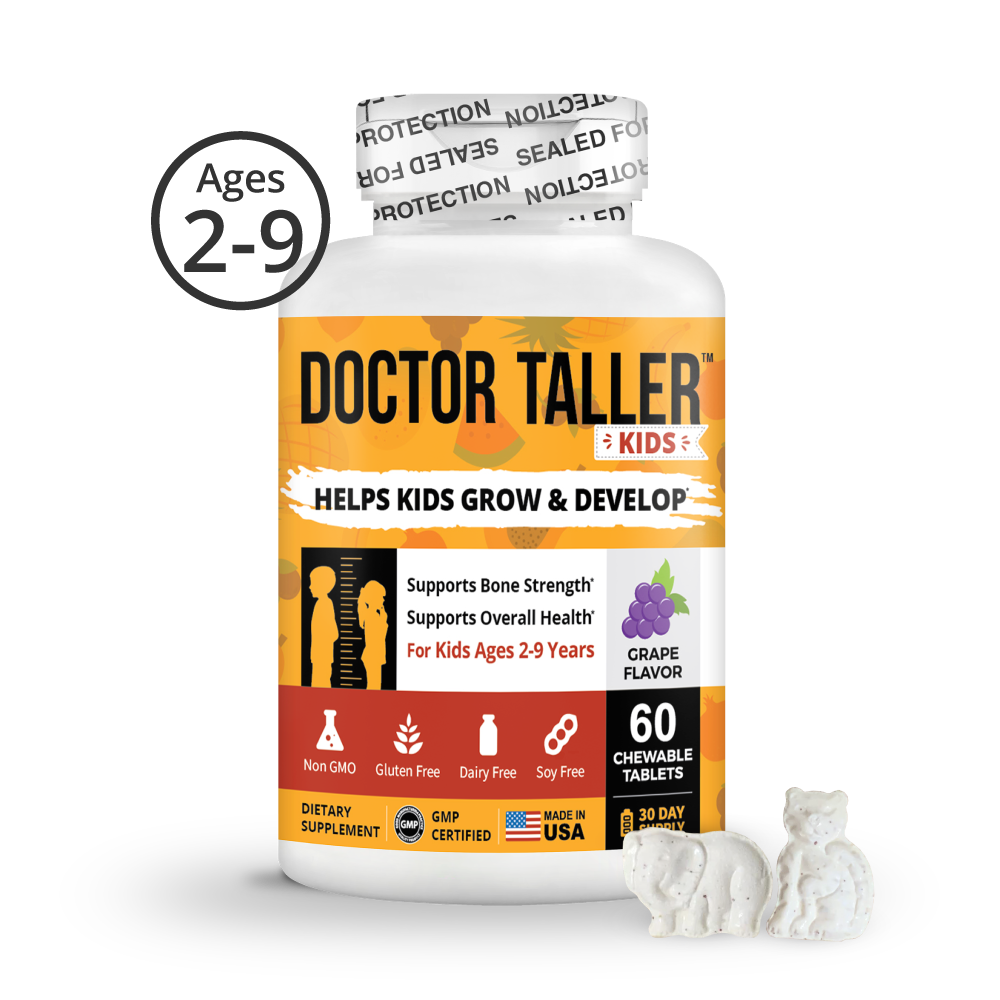 Doctor Taller Kids, Grape Multivitamins, Ages 2-9, 60 Vegan Chewables by NuBest Nutrition®