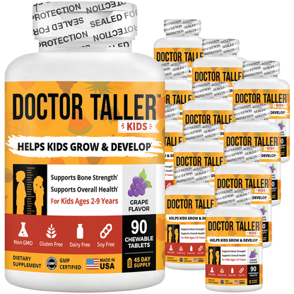 Doctor Taller Kids, Grape Multivitamins, Ages 2-9, 90 Vegan Chewables by NuBest Nutrition®