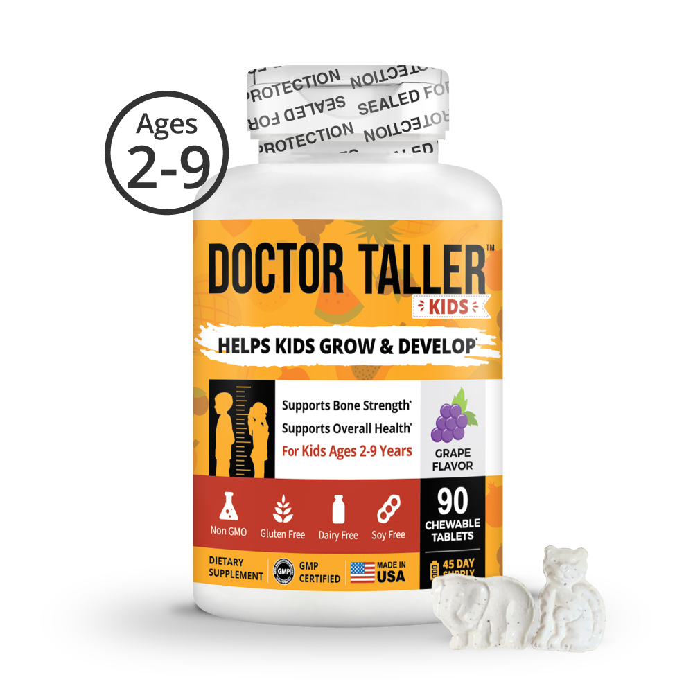 Doctor Taller Kids, Grape Multivitamins, Ages 2-9, 90 Vegan Chewables by NuBest Nutrition®