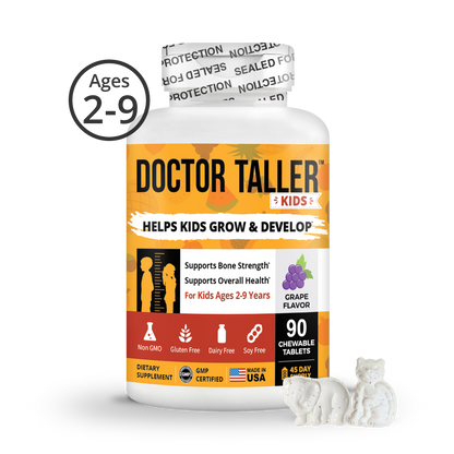 Doctor Taller Kids, Grape Multivitamins, Ages 2-9, 90 Vegan Chewables by NuBest Nutrition®