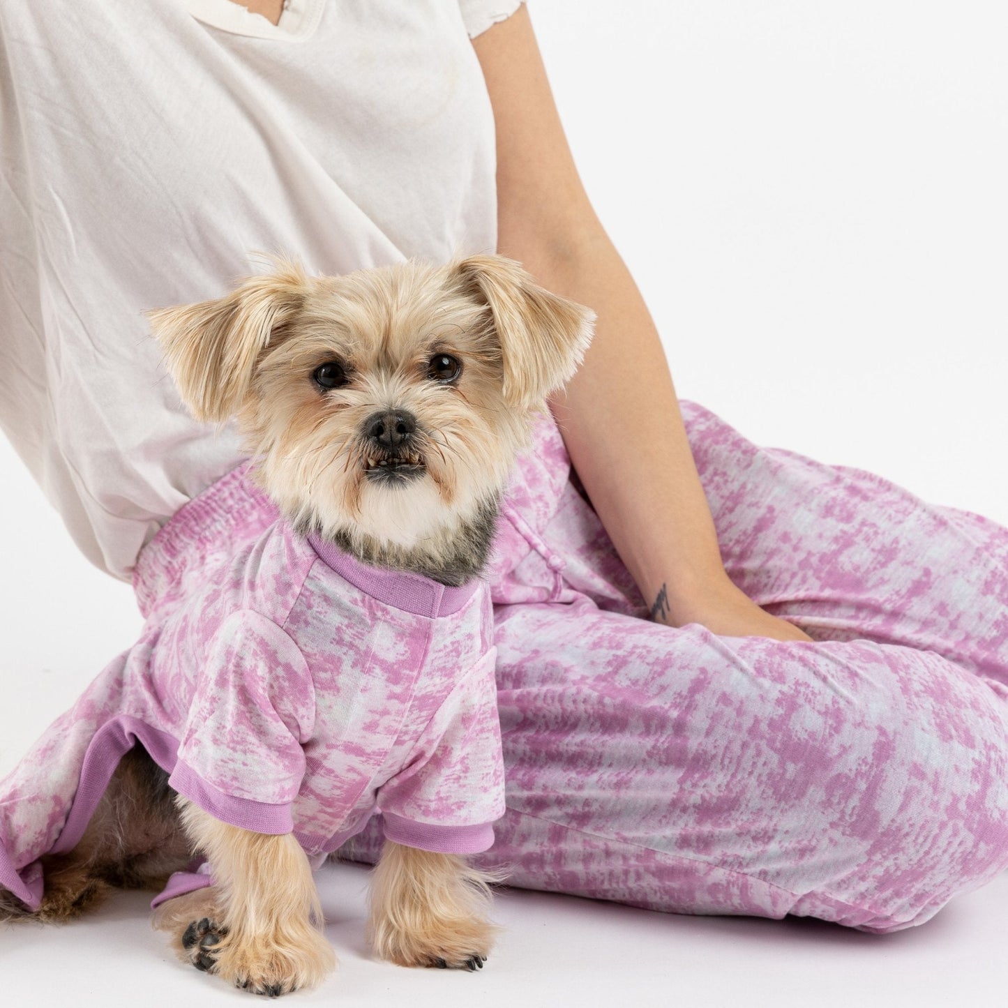 Dog Pajama - Pink Tie Dye