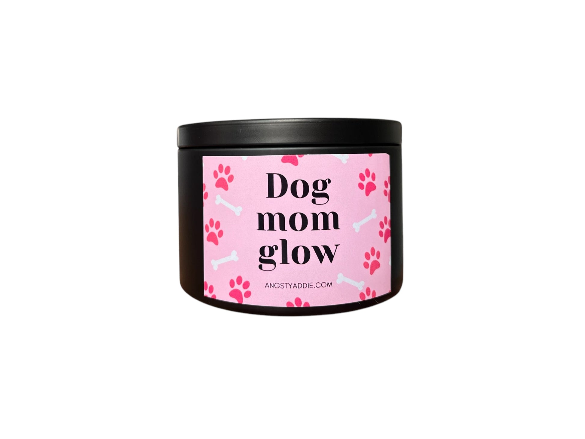 Dog Mom Glow candle by Angsty Addie