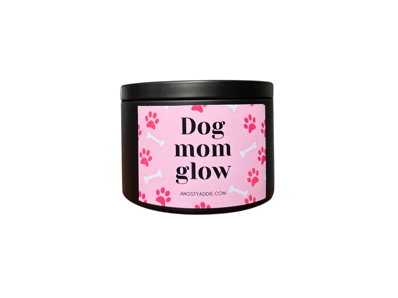 Dog Mom Glow candle by Angsty Addie