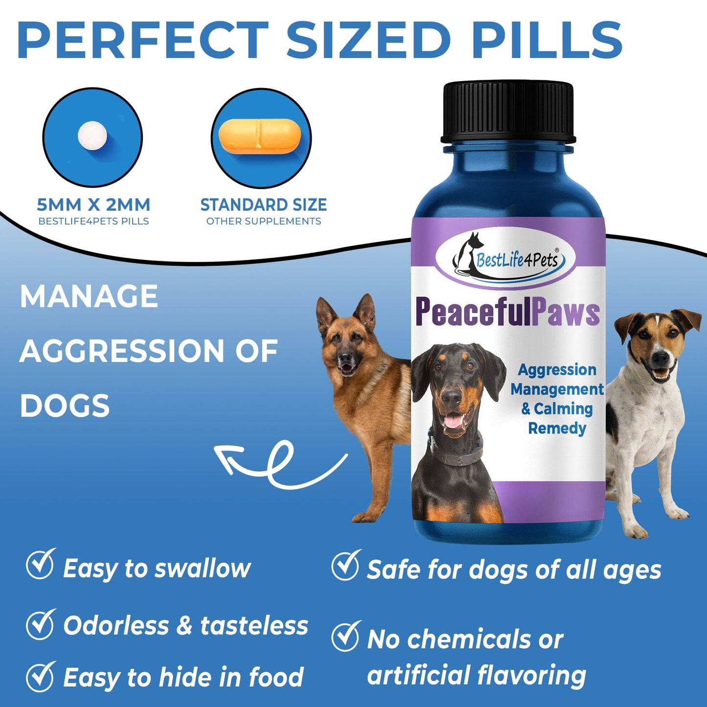 Peaceful Paws Dog Aggression Management and Noise Phobia Remedy by BestLife4Pets