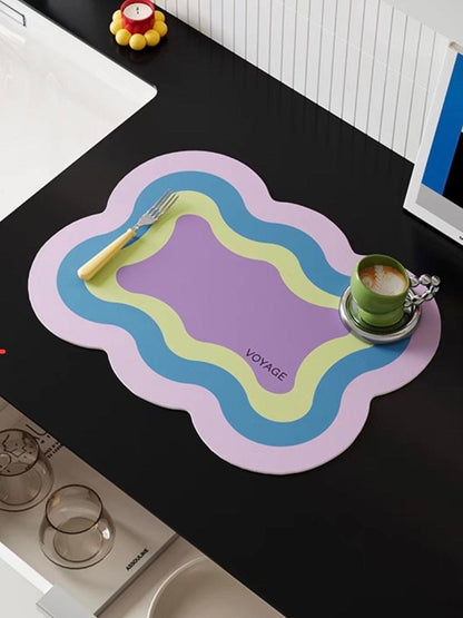 Dopamine Scalloped-edge Placemat Set Of 4 Pcs for Whimsical Table Setting