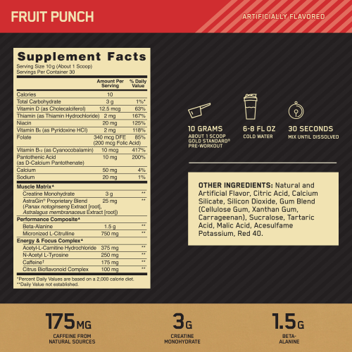 Gold Standard Pre-Workout