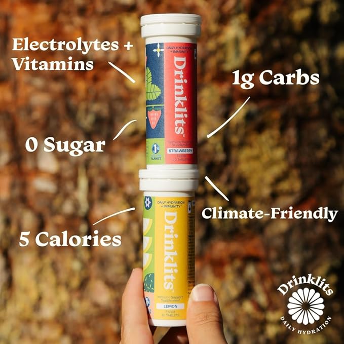 Lemon Flavored Hydration Tablets (4) Tube Bundle