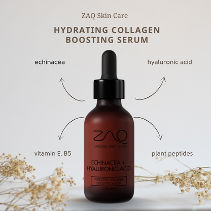 ZAQ Hydrating Collagen Boosting Serum - Antioxidants, Hyaluronic Acid and Echinacea Stem Cells by ZAQ Skin & Body