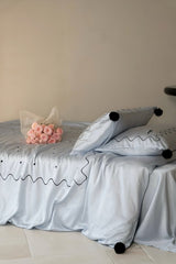 Elegant Retro Nordic Silky Smooth Tencel Lyocell Queen Size Duvet Cover Set