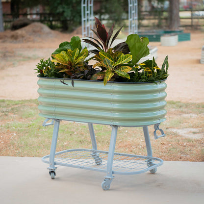 Elevated Rolling Self-Watering Garden Bed