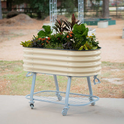 Elevated Rolling Self-Watering Garden Bed