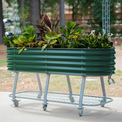 Elevated Rolling Self-Watering Garden Bed