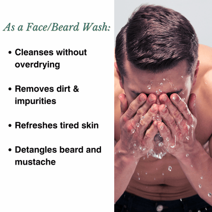 Essential Men's Grooming Bundle - 3-in-1 Wash for Hair and Body + Face + Beard Wash with Tea Tree Oil by Abbot Kinney Apothecary by  Los Angeles Brands