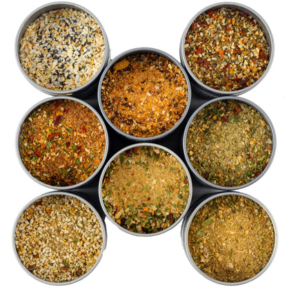 Everything But The...Everything Gift Set | 8 Gourmet Seasonings In A Handsome Gift Tin by Gustus Vitae