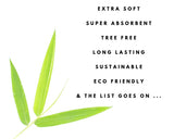 Reusable Bamboo Kitchen Paper Towels - Tree-Free, Eco-Friendly Rolls, 4-Pack by ecozoi