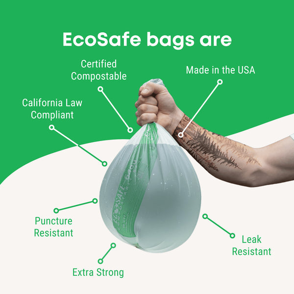 26x36" COMPOSTABLE BIN LINER, 0.85 MIL
