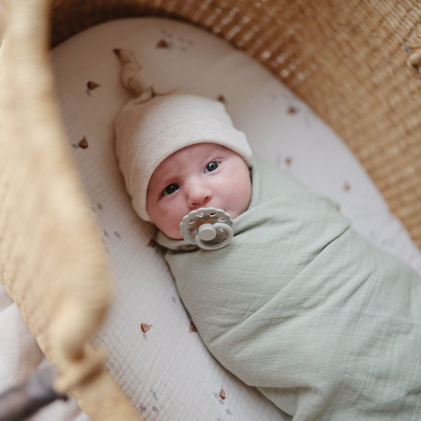 Organic Cotton Muslin Swaddle Blanket