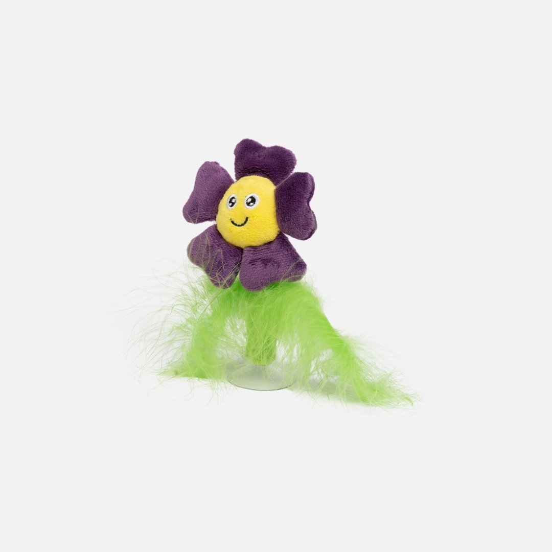 Flower with Suction Cup Cat Toy